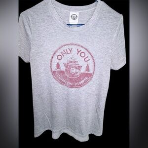 Smokey Bear "Only You" Vintage Graphic Tee - Jerry Leigh - Gray - Size M